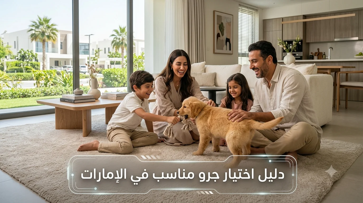 دليل اختيار جرو مناسب في الإمارات لعام 2026: المعايير القانونية والسلوكية لتجنب أخطاء الشراء