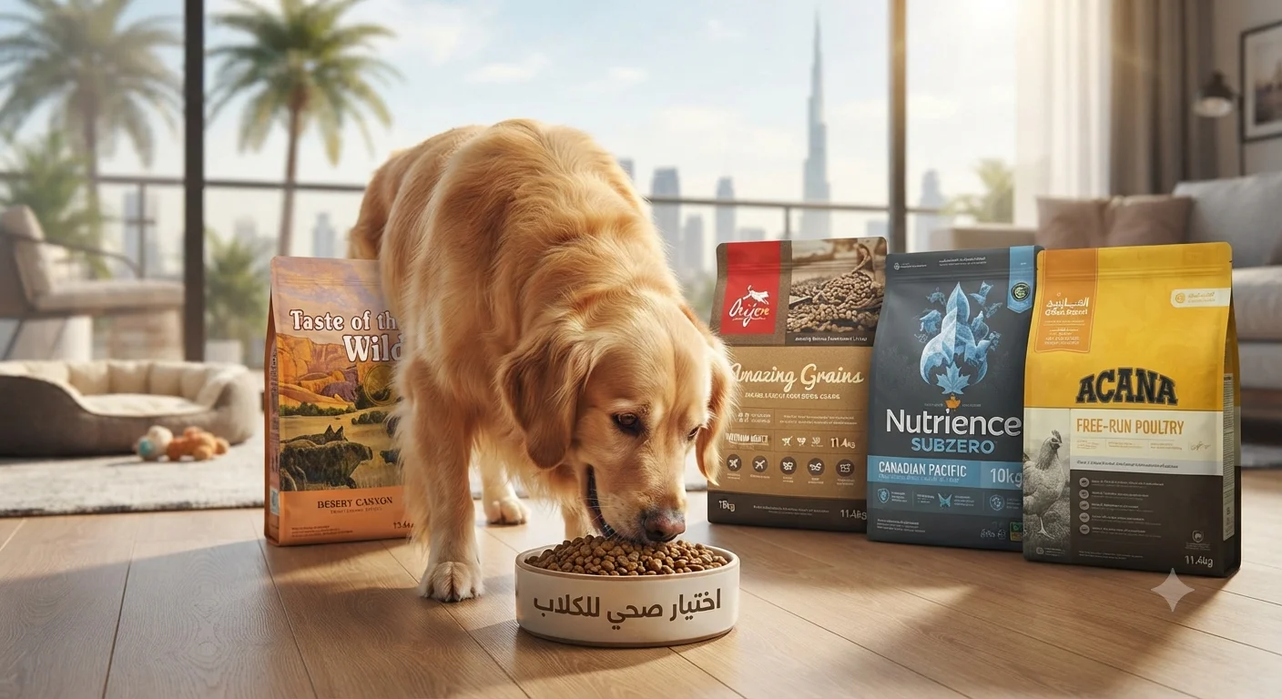 أفضل أنواع الطعام الجاف للكلاب المتوفرة في الخليج
