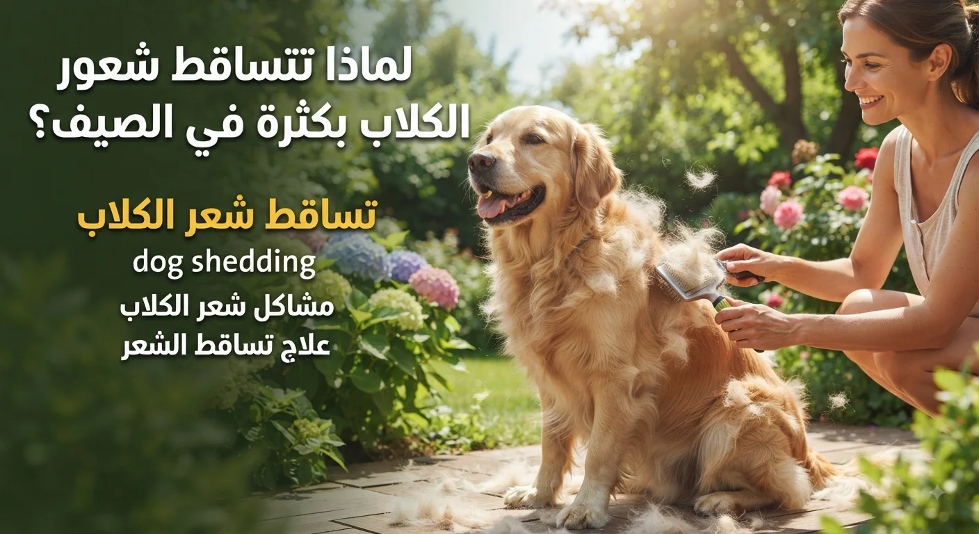لماذا تتساقط شعور الكلاب بكثرة في الصيف؟